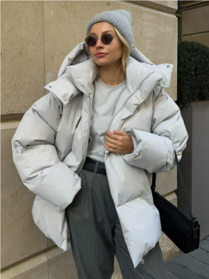 Drune | Damen Kurze Jacke mit Kapuze