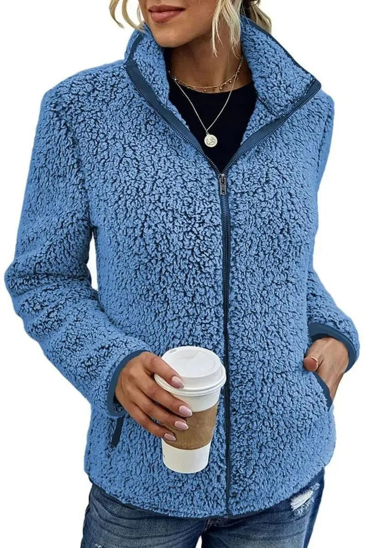 Drune | Wärmende Jacke mit Stehkragen und Reißverschluss