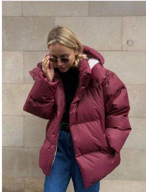 Drune | Damen Kurze Jacke mit Kapuze