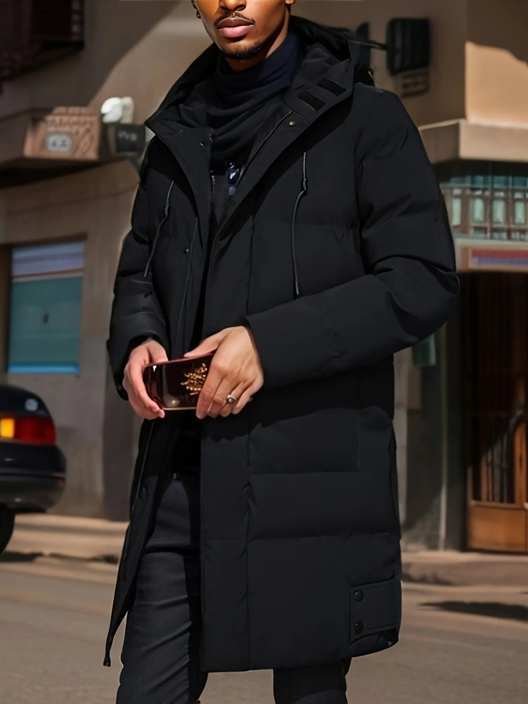 Drune | Lange Winterjacke für Herren wasserdicht und warm