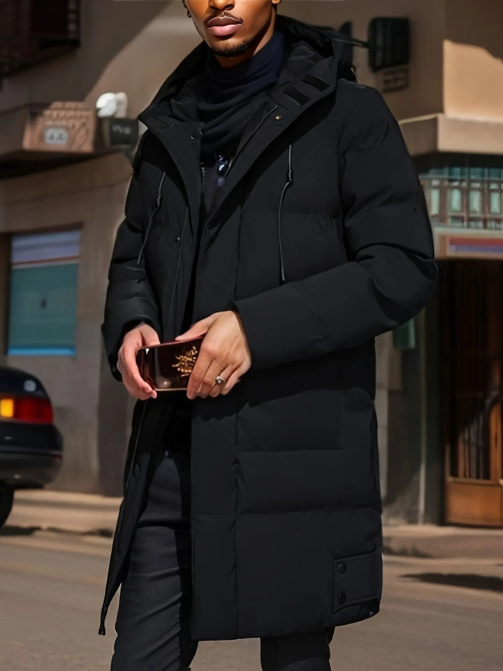 Drune | Lange Winterjacke für Herren wasserdicht und warm