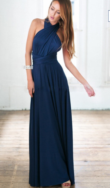 Damen Multiway Wickelkleid mit 50+ Tragevarianten & Elastischem Stoff | Drune