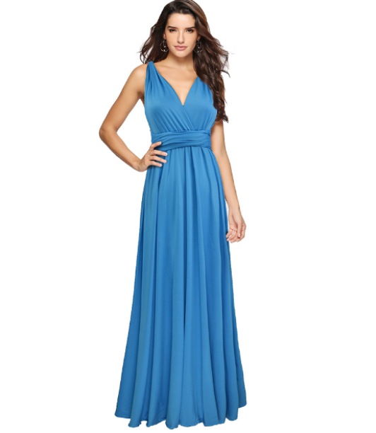 Damen Multiway Wickelkleid mit 50+ Tragevarianten & Elastischem Stoff | Drune