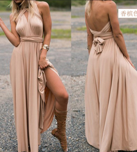 Damen Multiway Wickelkleid mit 50+ Tragevarianten & Elastischem Stoff | Drune
