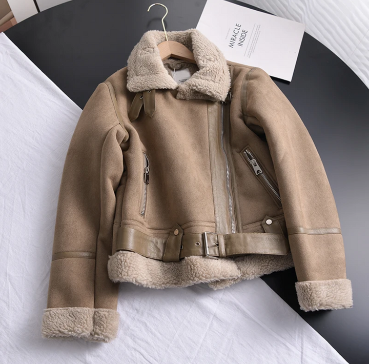 Drune | Bikerjacke - Asymmetrischer Reißverschluss mit gefüttertem Kragen