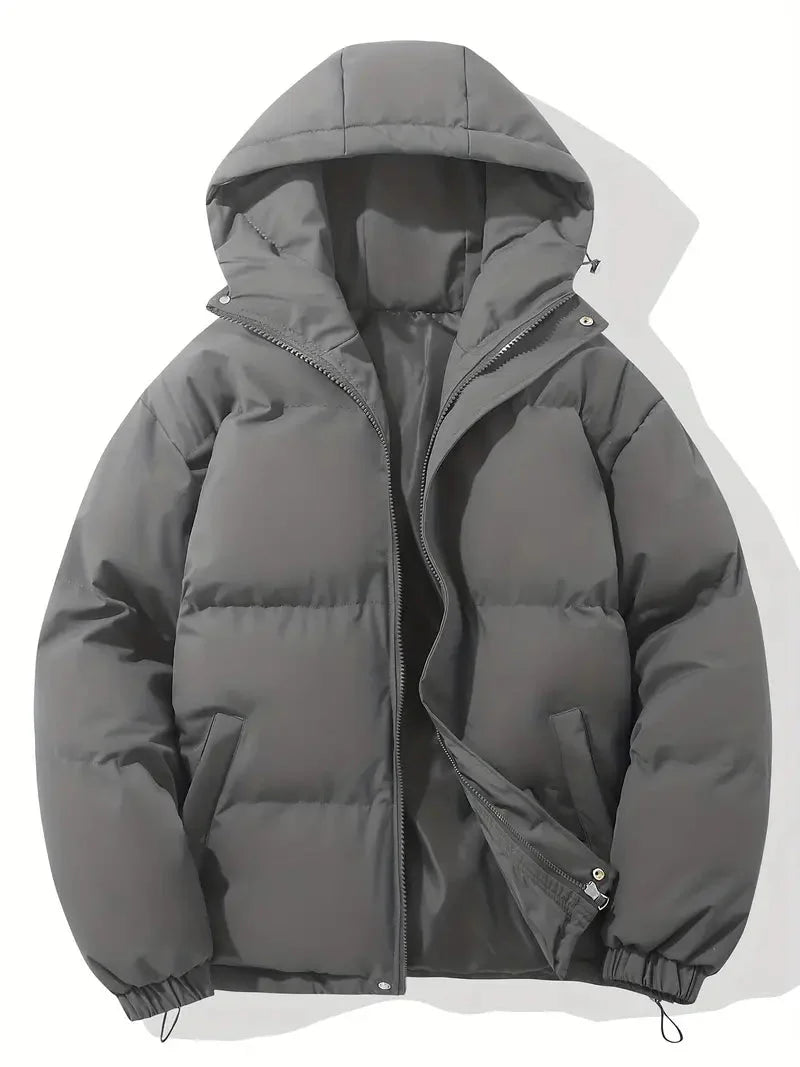 Drune | Herren Winter Steppjacke mit Kapuzen Design