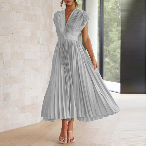 Drune - Kleid mit V-Ausschnitt
