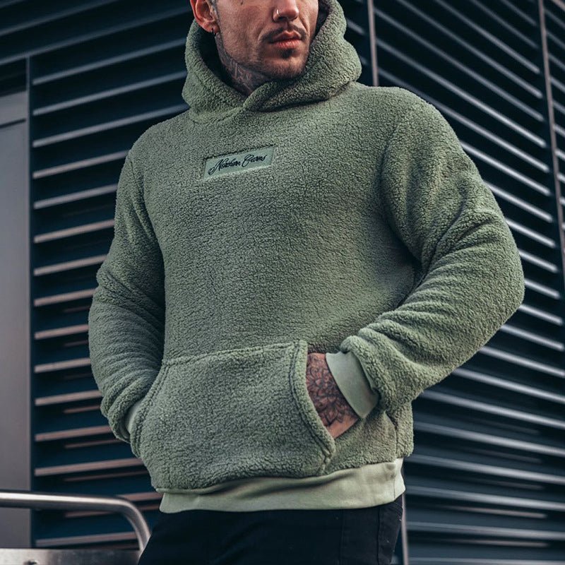 Drune | Männer Fleece Lässig Schnitt Tasche Weich und Warm