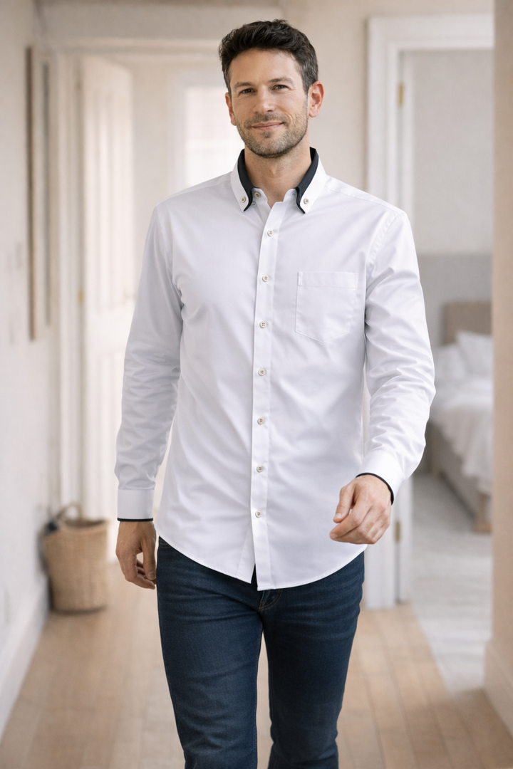 Drune Herren Hemd langarm casual Knopfleiste