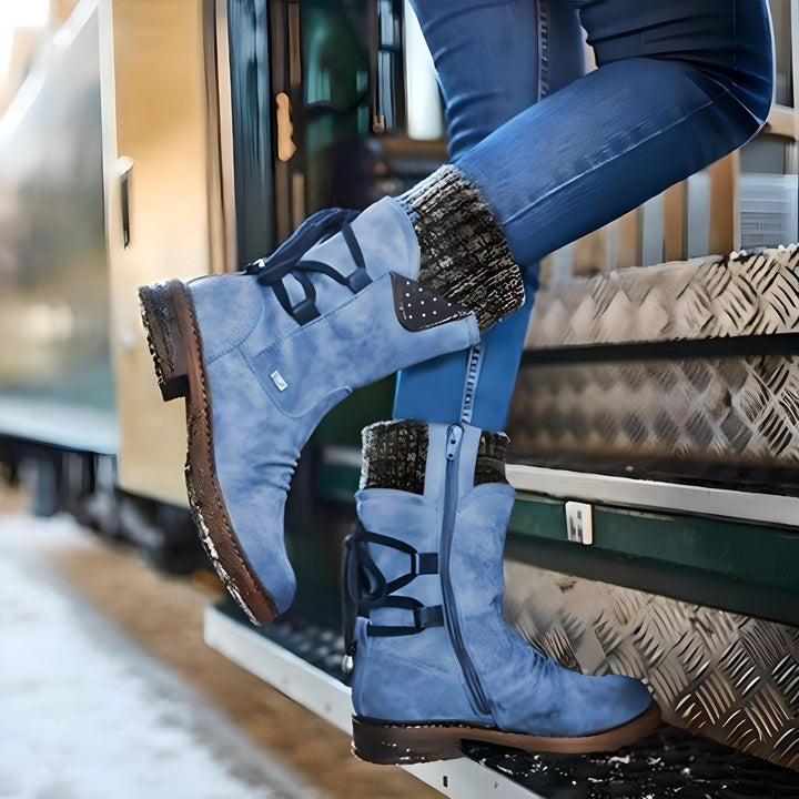 Drune | Winterschuhe Schneestiefel mit Schnürsenkel
