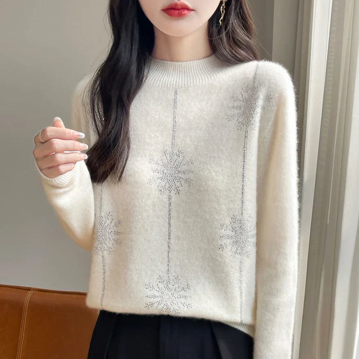 Drune | Damenpullover - Weicher Strickpullover mit Stehkragen & Warmem Komfort für den Winter