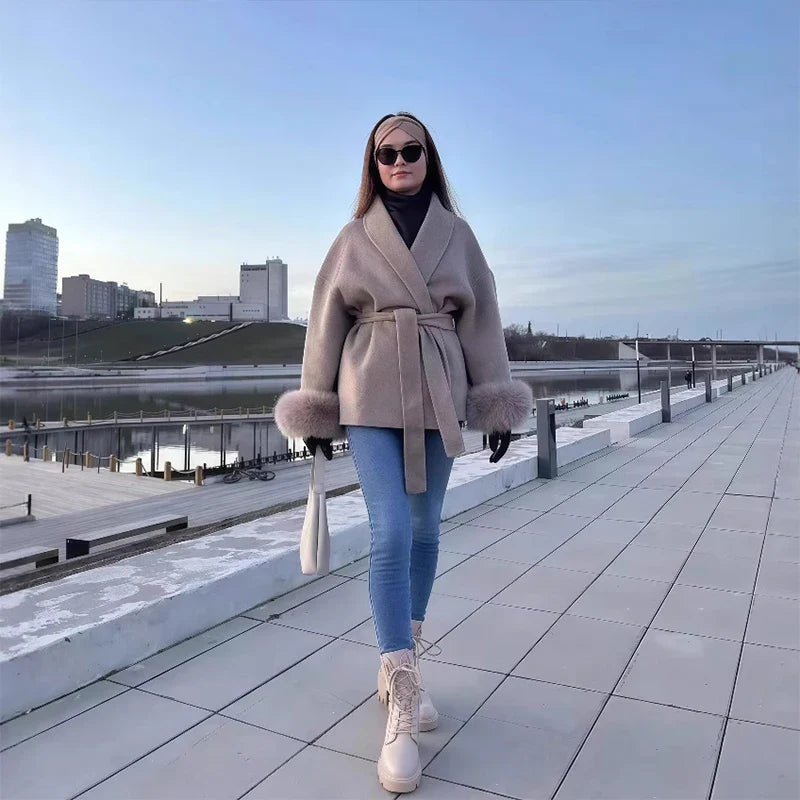 Drune | Warmer Damen Wollmantel