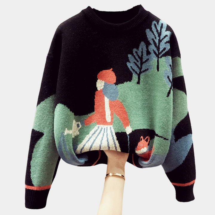 Drune | Warmer Damenpullover mit Muster