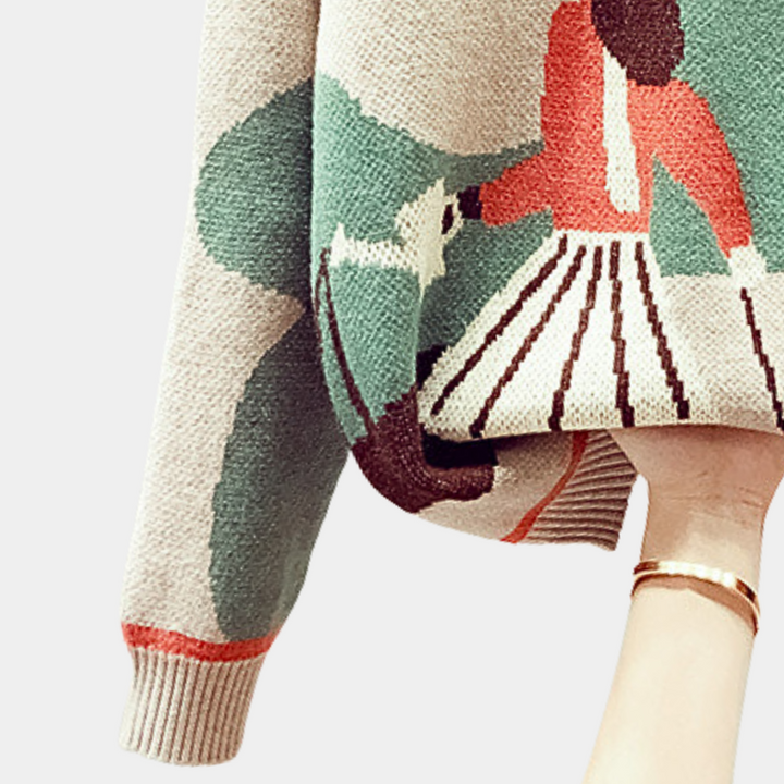 Drune | Warmer Damenpullover mit Muster