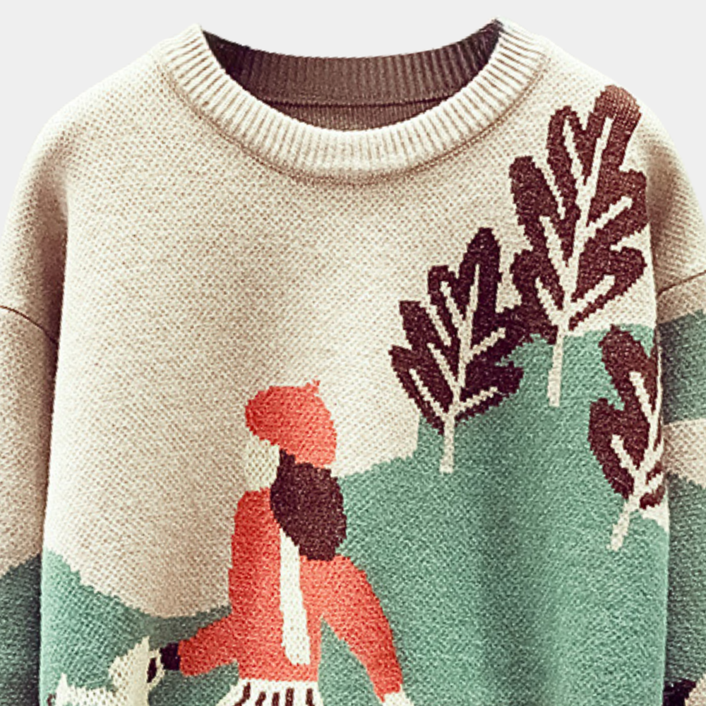 Drune | Warmer Damenpullover mit Muster