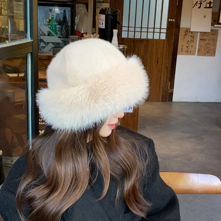 Drune | Warmer Frauen Pelzhut aus Kunstpelz für Herbst und Winter