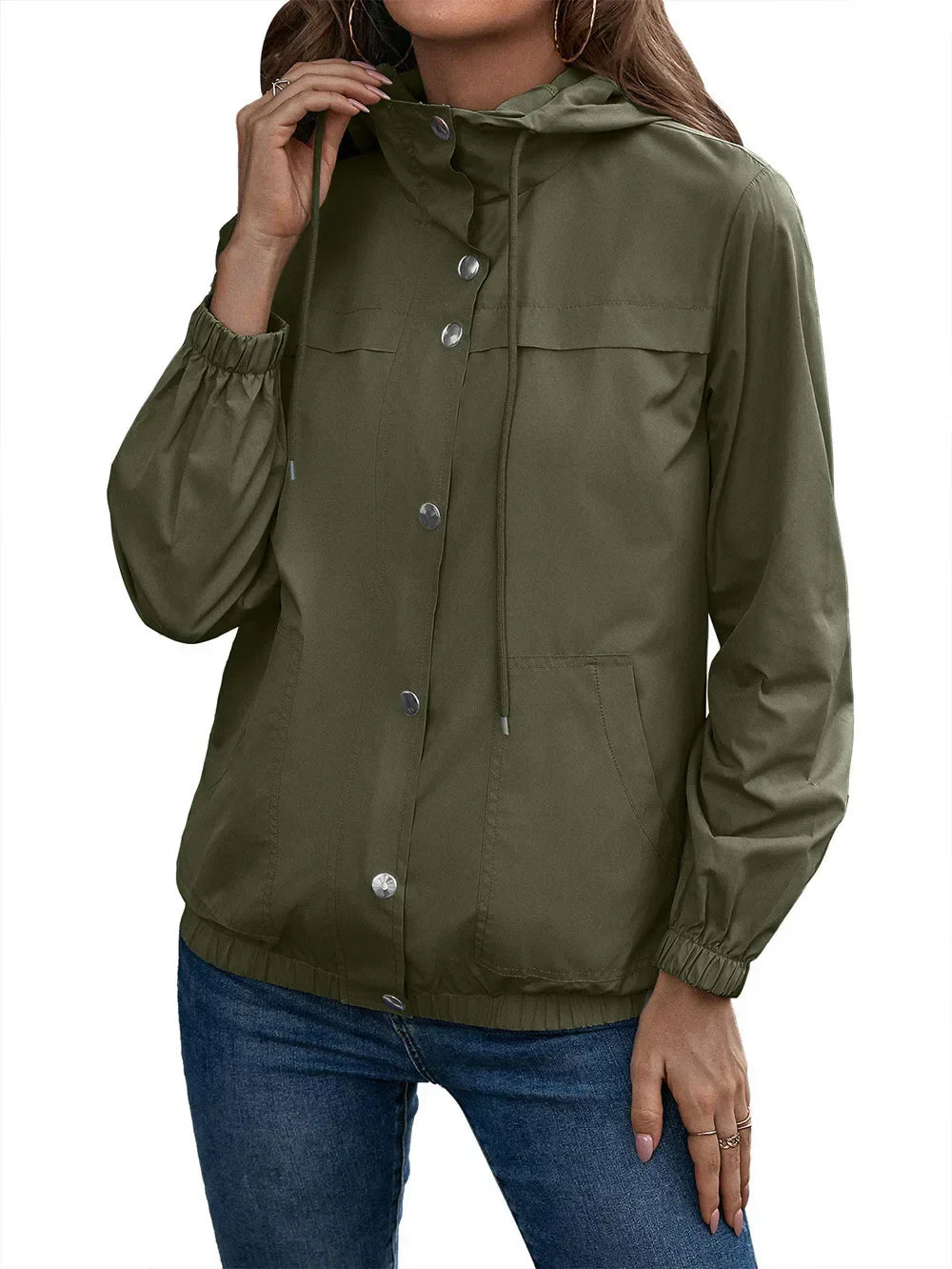 Drune | Wasserfester Trenchcoat mit Kapuze