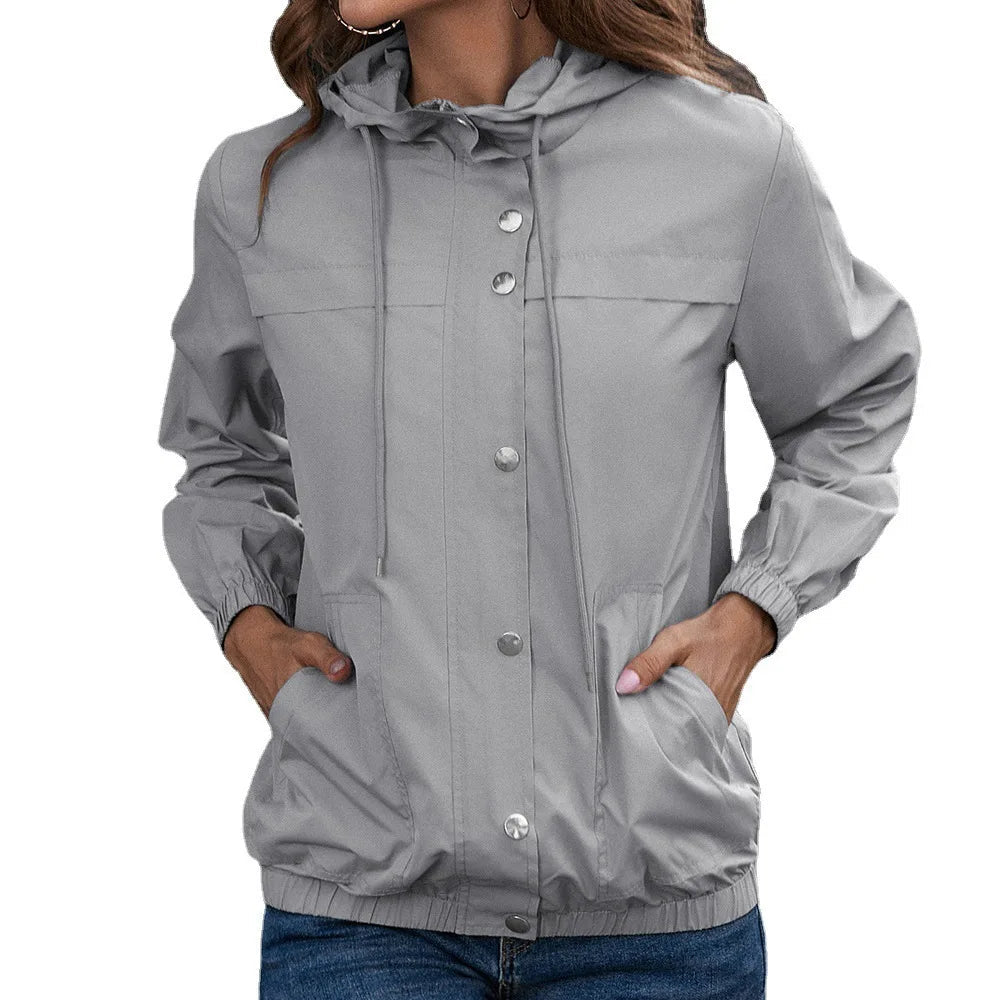 Drune | Wasserfester Trenchcoat mit Kapuze
