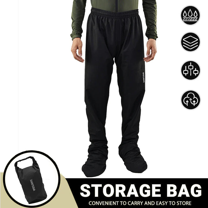 Drune | Herren Motorrad Regenjacke wasserdicht - Reflektierend schwarz/grün S-2XL
