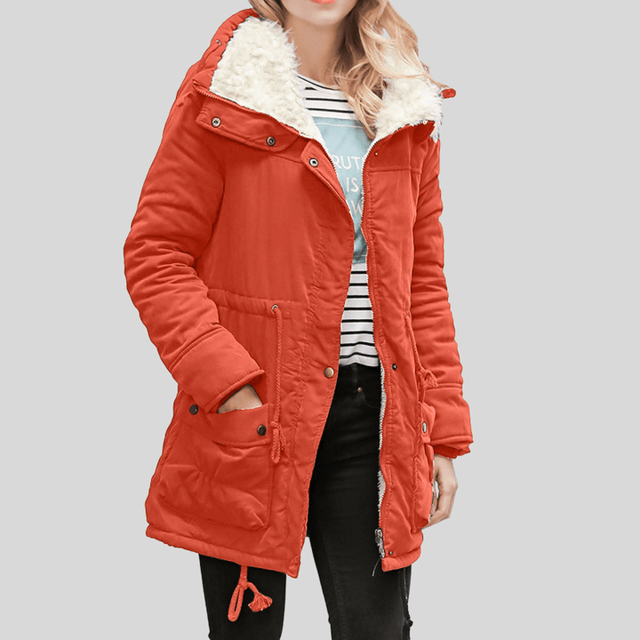Drune | Wasserabweisende Kapuzenparka Jacke mit Plüschigem Futter