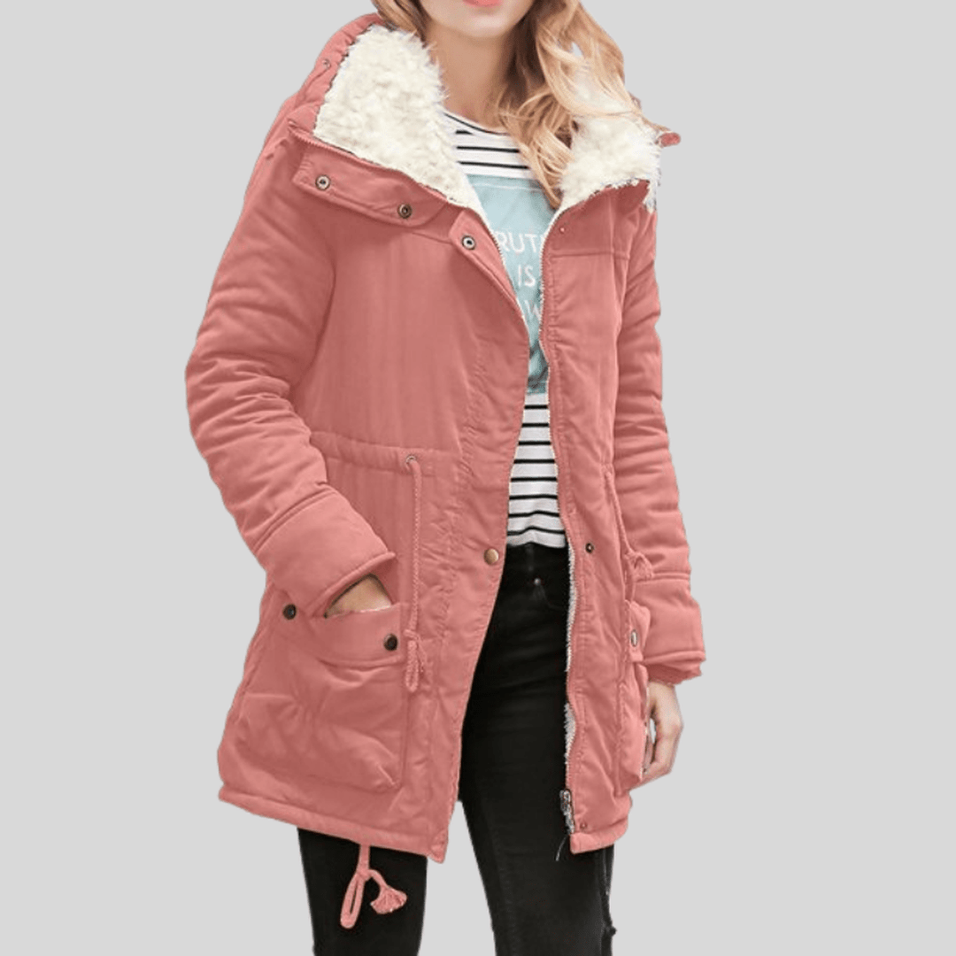 Drune | Wasserabweisende Kapuzenparka Jacke mit Plüschigem Futter