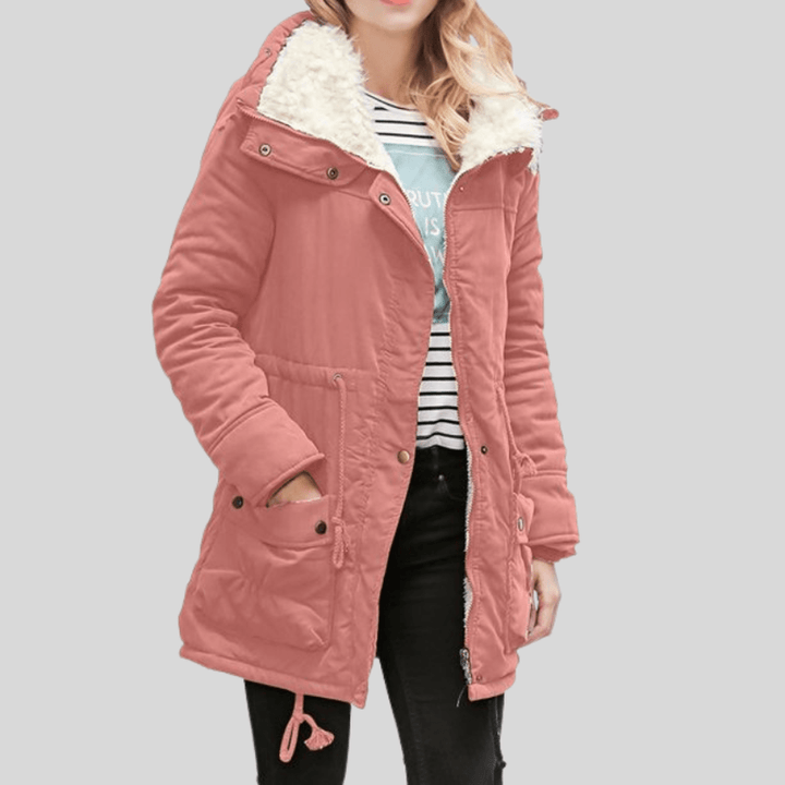 Drune | Wasserabweisende Kapuzenparka Jacke mit Plüschigem Futter
