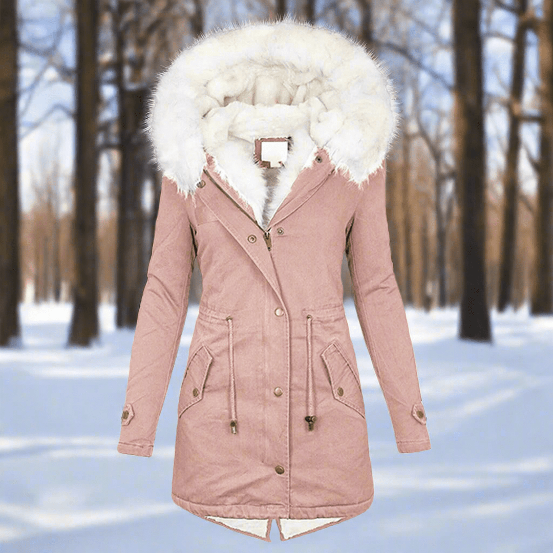Drune | Wasserabweisende Lange Parka Jacke mit Kunstpelzkapuze