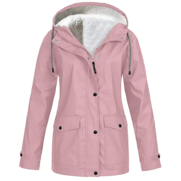 Drune | Fleece Außenjacke mit Kapuze - Damenjacke