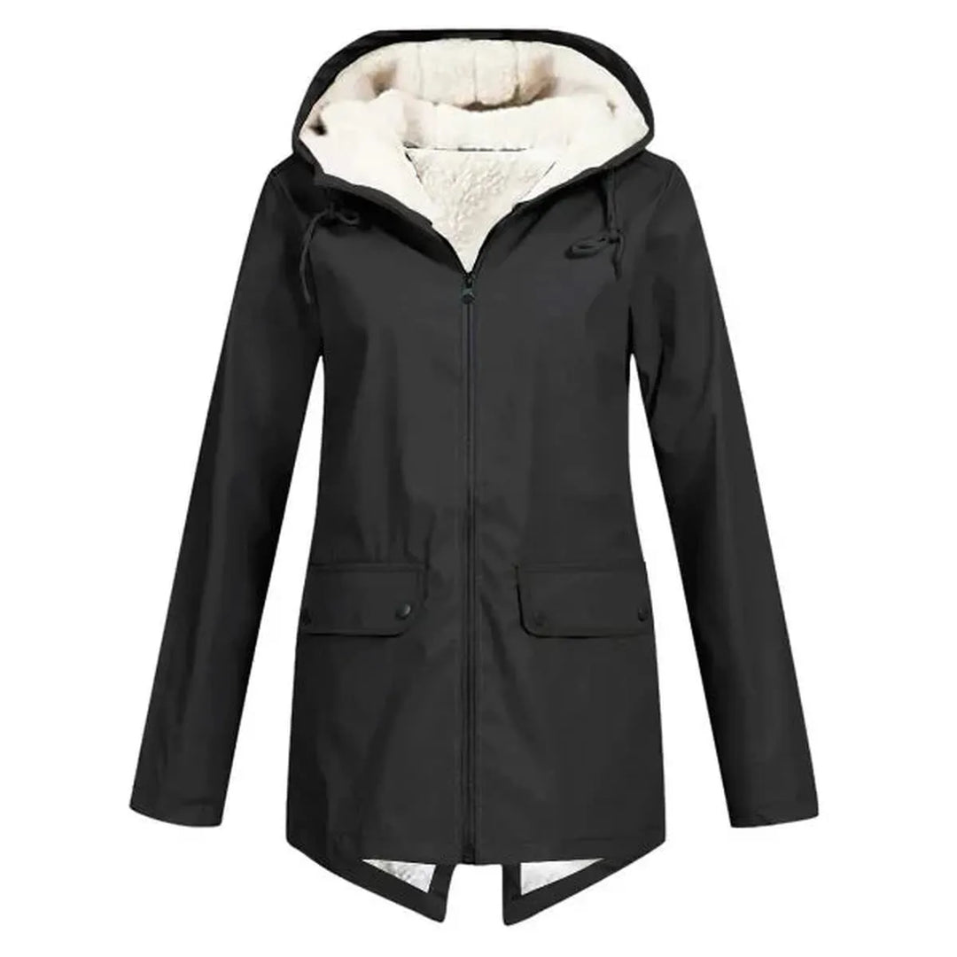 Drune | Wasserdichter Hut Trenchcoat mit Fleece Futter