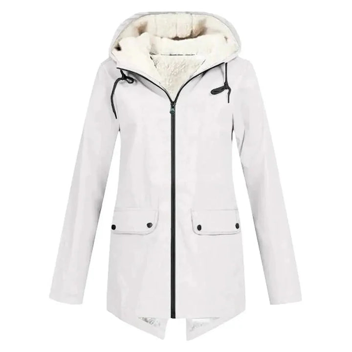 Drune | Wasserdichter Hut Trenchcoat mit Fleece Futter