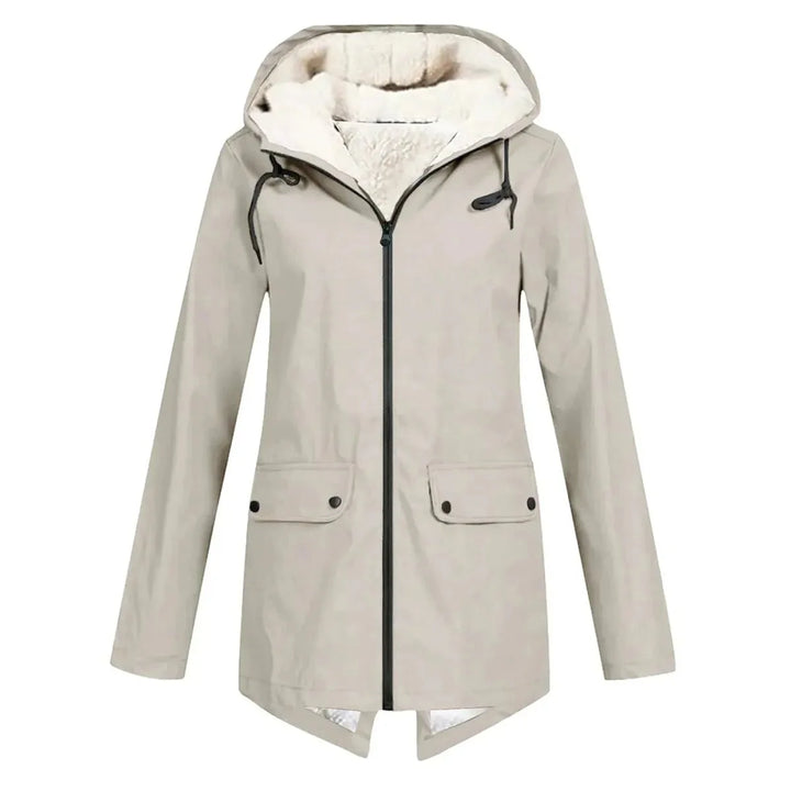 Drune | Wasserdichter Hut Trenchcoat mit Fleece Futter