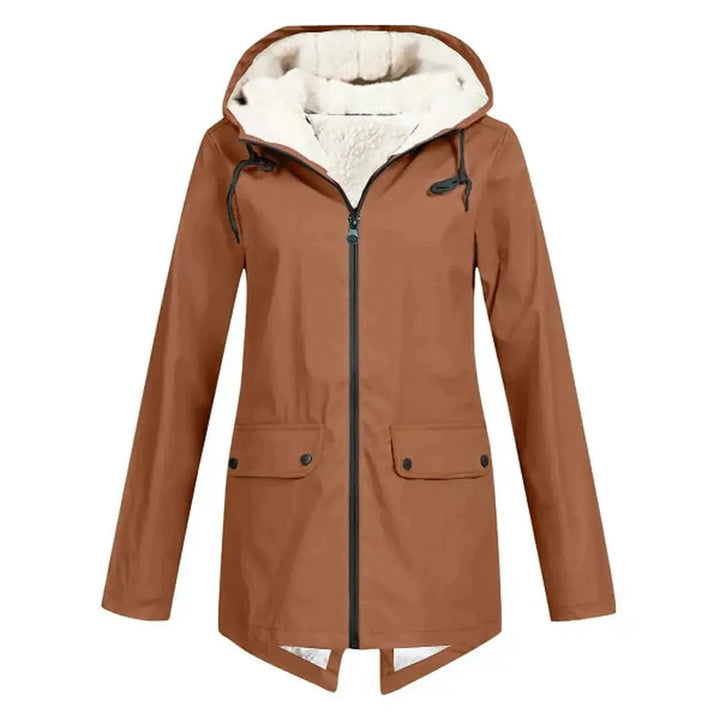Drune | Wasserdichter Hut Trenchcoat mit Fleece Futter
