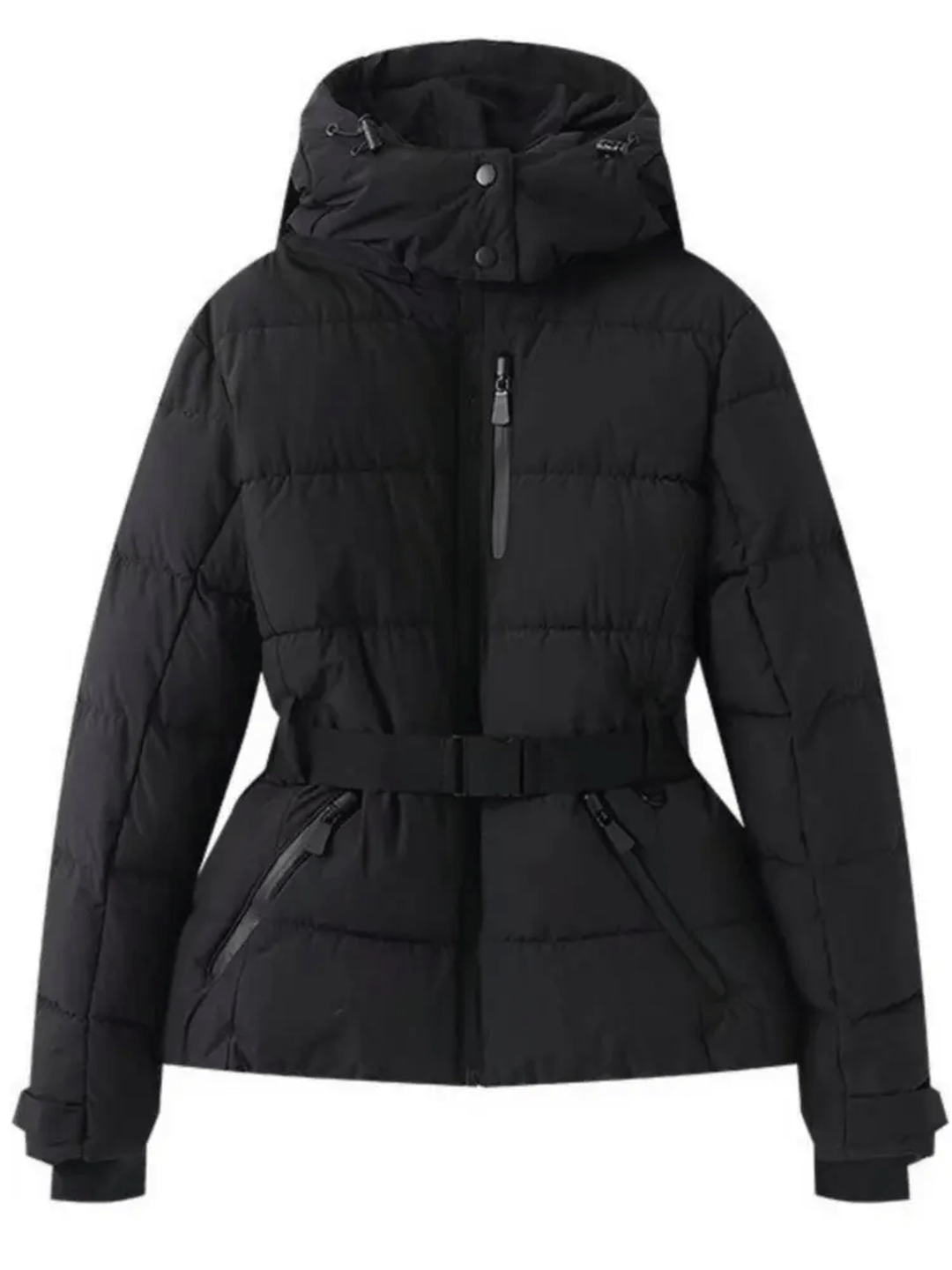 Drune | Wasserdichte Isolierte Puffer Ski Jacke mit Gürtel