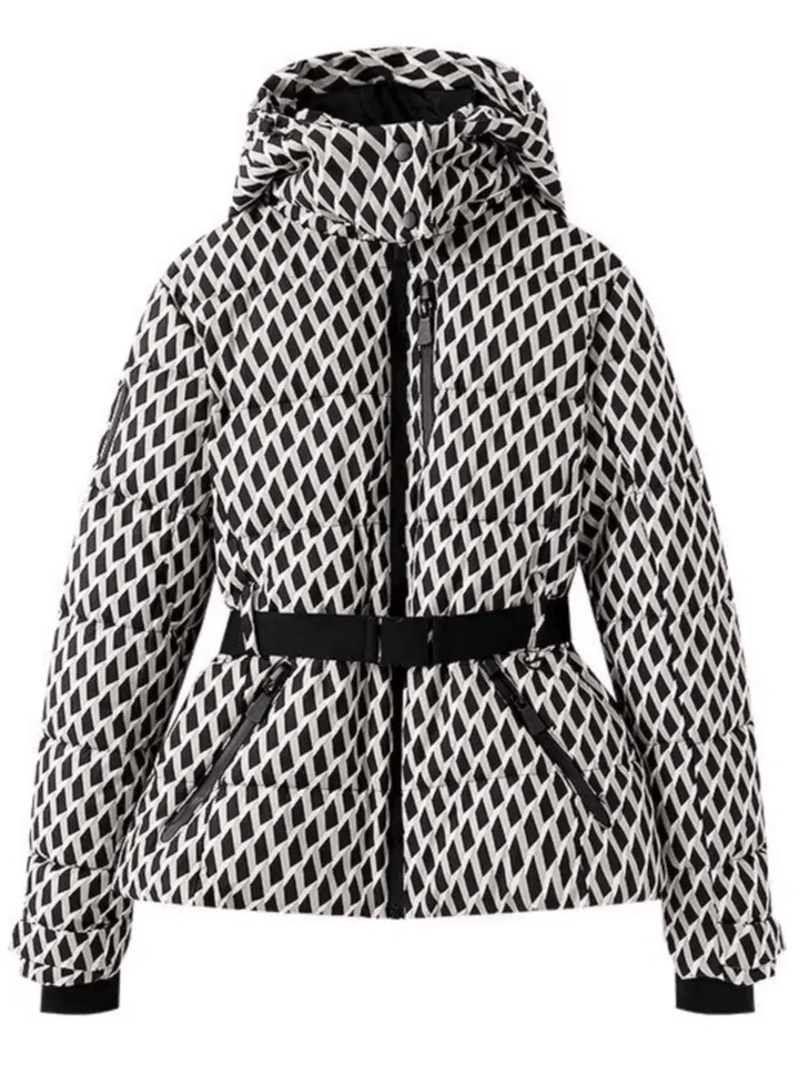 Drune | Wasserdichte Isolierte Puffer Ski Jacke mit Gürtel