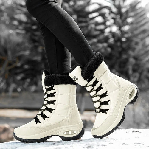 Drune | Wasserdichte Knöchelhohe Schneestiefel für Frauen – Gemütlich & Stilvoll
