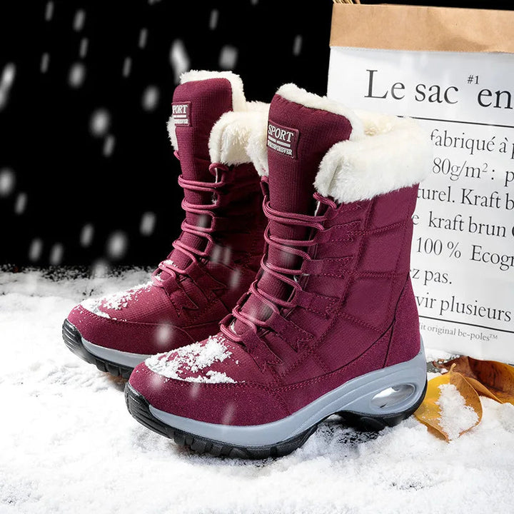 Drune | Wasserdichte Knöchelhohe Schneestiefel für Frauen – Gemütlich & Stilvoll