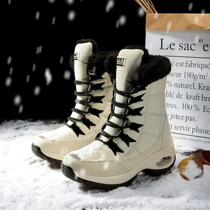 Drune | Wasserdichte Knöchelhohe Schneestiefel für Frauen – Gemütlich & Stilvoll