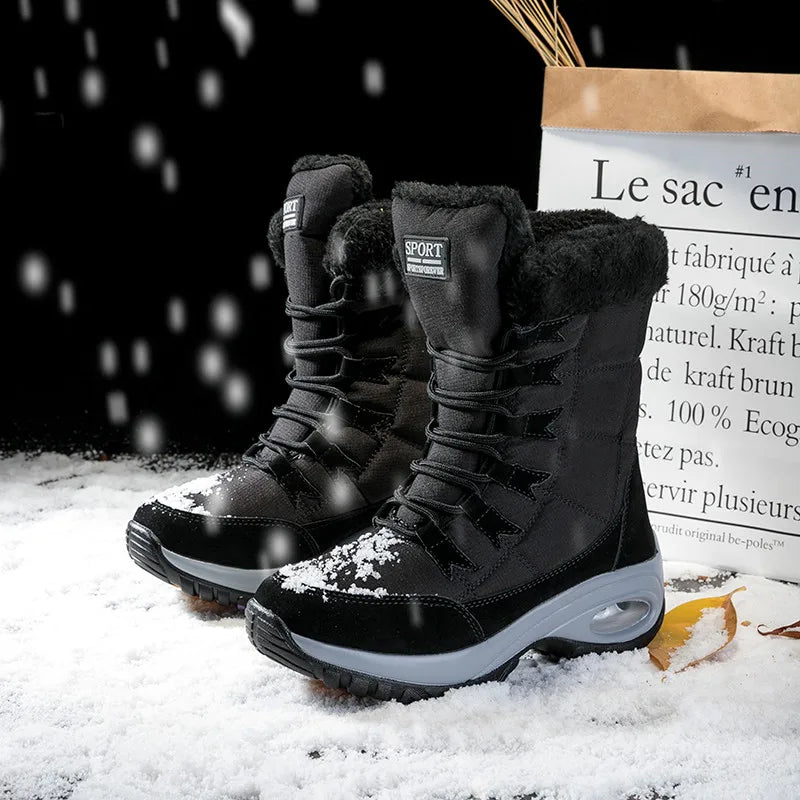 Drune | Wasserdichte Knöchelhohe Schneestiefel für Frauen – Gemütlich & Stilvoll