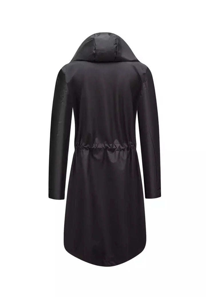 Drune | Wasserdichter Over Knee Regen Trenchcoat