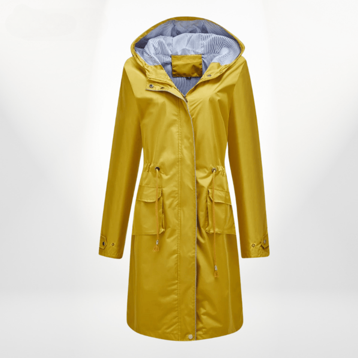 Drune | Wasserdichter Over Knee Regen Trenchcoat