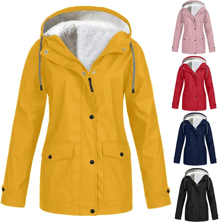 Drune | Wasserdichte Winddichte Fleecegefütterte Outdoor Jacke mit Kapuze