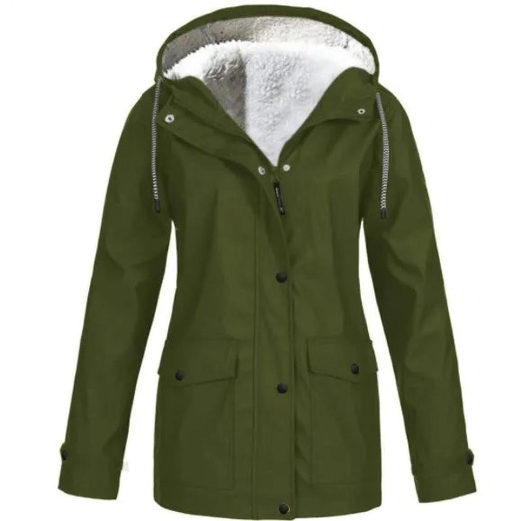 Drune | Wasserdichte Winddichte Fleecegefütterte Outdoor Jacke mit Kapuze
