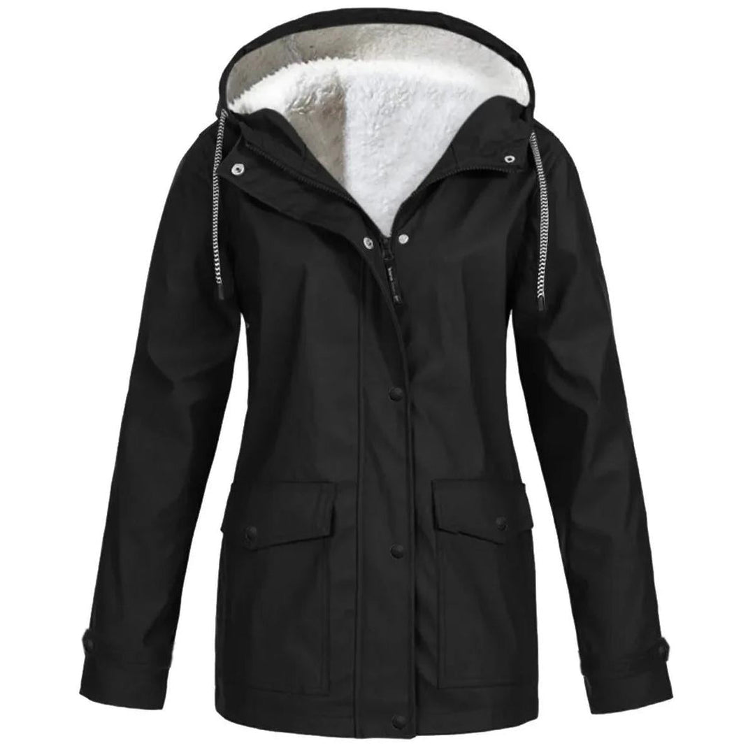 Drune | Wasserdichte Winddichte Fleecegefütterte Outdoor Jacke mit Kapuze
