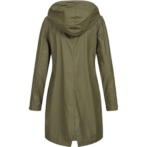 Drune | Wasserdichte Damen Kapuzenregenjacke