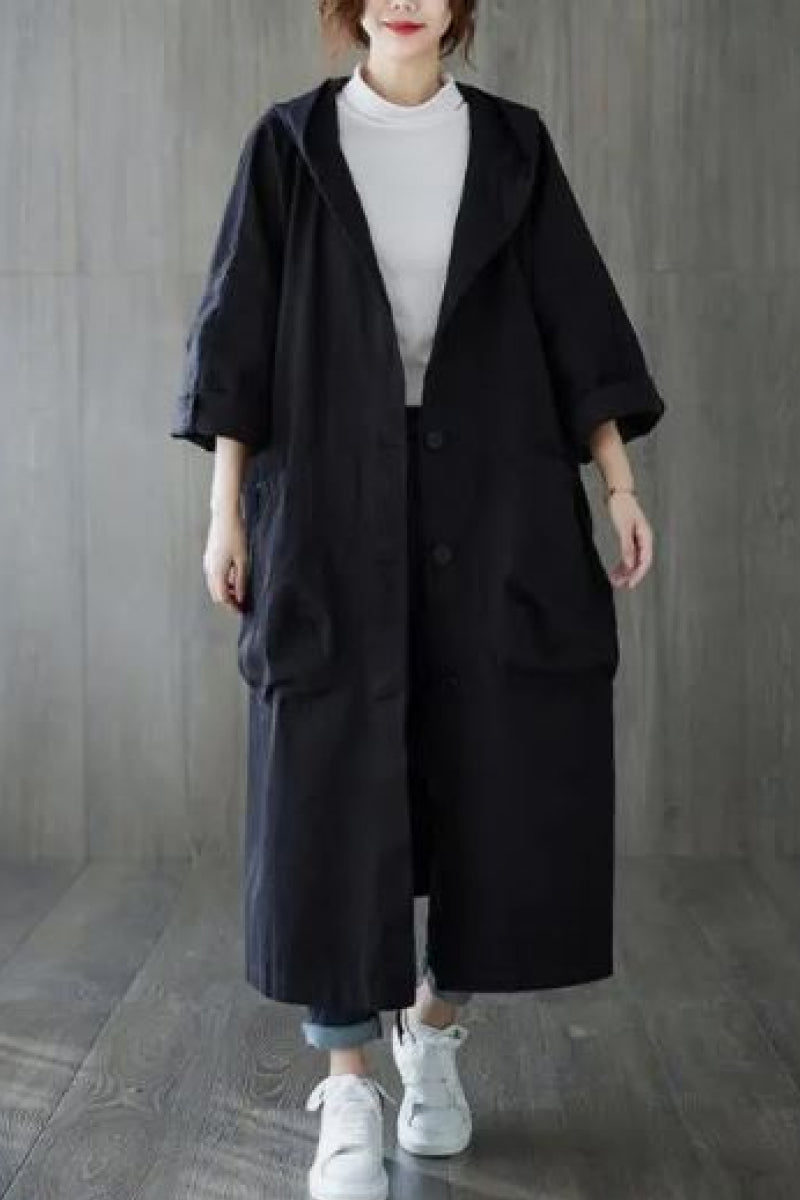 Drune | Oversize-Windjacke in Burgunderrot