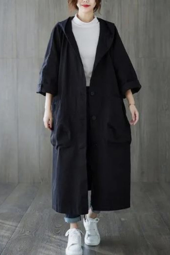 Drune | Oversize-Windjacke in Burgunderrot