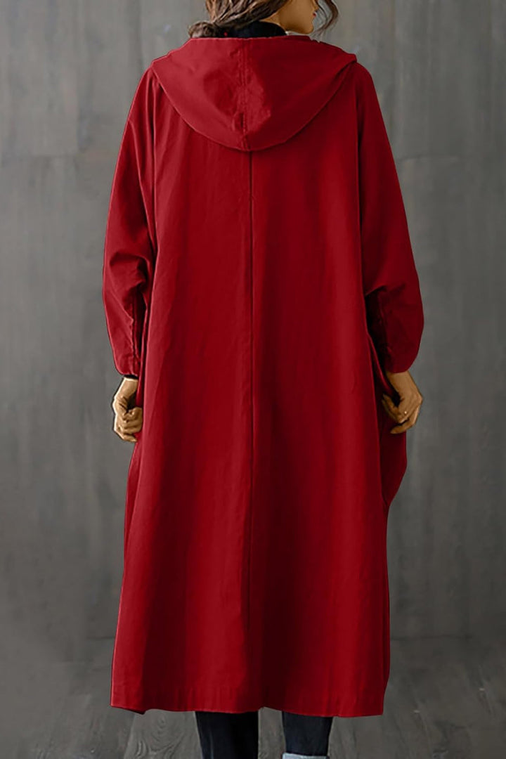 Drune | Oversize-Windjacke in Burgunderrot