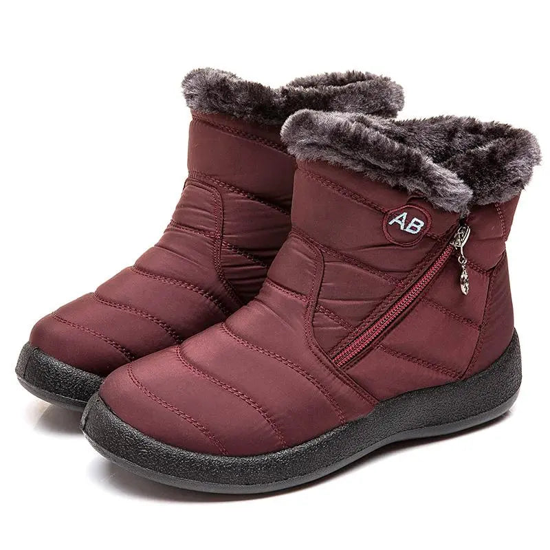 Drune | Wasserdichte Knöchel-Schneestiefel für Frauen – Warm & Gemütlicher Komfort