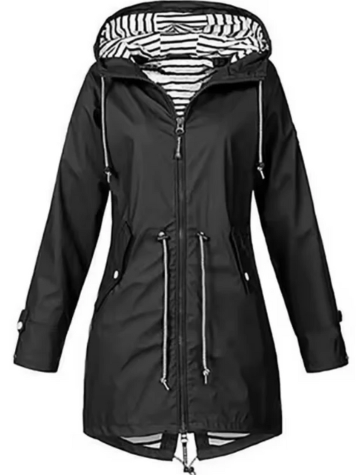 Drune | Wasserfeste Jacke für Damen - Mit Kapuze, Femininer Schnitt