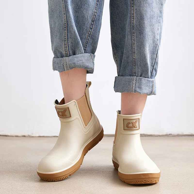Drune | Regenstiefel Damen - Langlebiges Gummi Mittelzylinder-Design